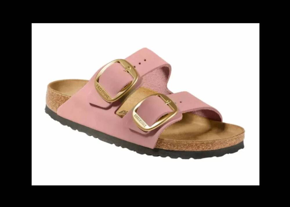 NEW BIRKENSTOCK women's arizona soft footbed sandal in old rose